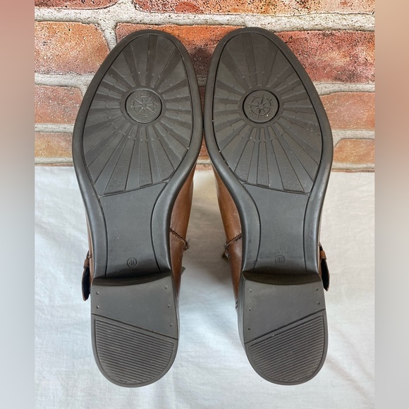 Bussola Antwerpen Rust Brown Leather Womens Ankle Boots Zip Buckle EU40 US 9-9.5 - Picture 9 of 9